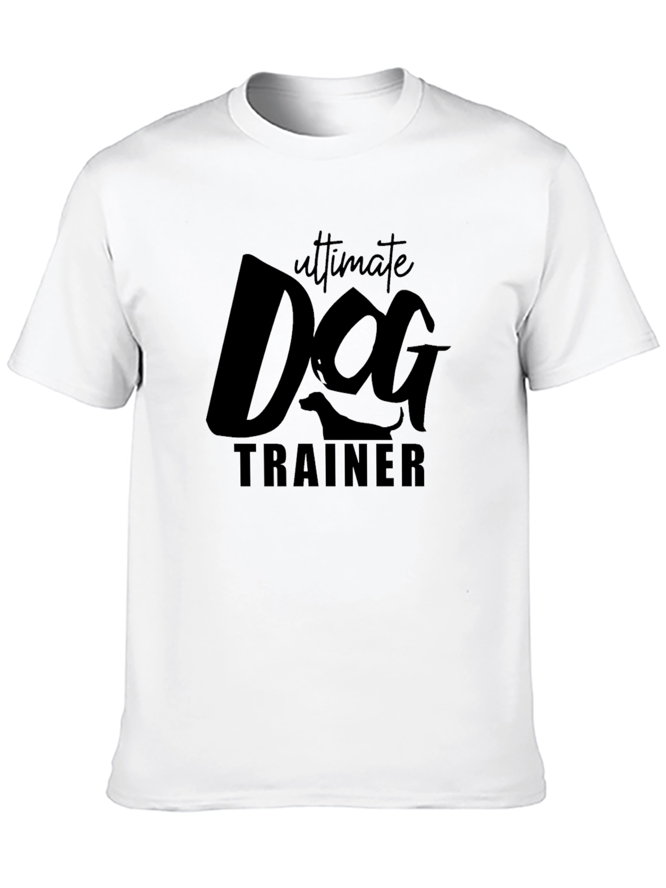 Ultimate Dog Trainer Graphic Tee - Black Cotton T-Shirt