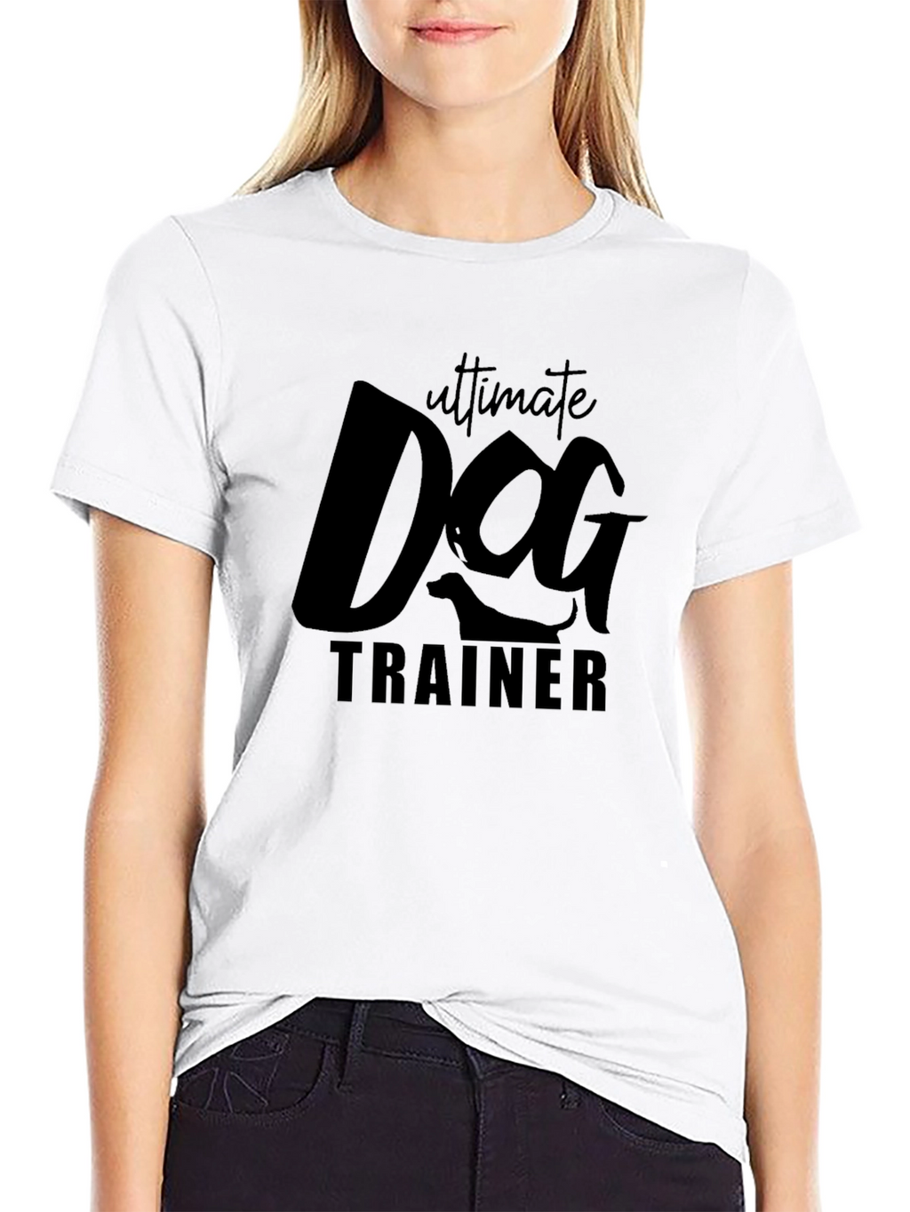 Ultimate Dog Trainer Graphic Tee - Black Cotton T-Shirt