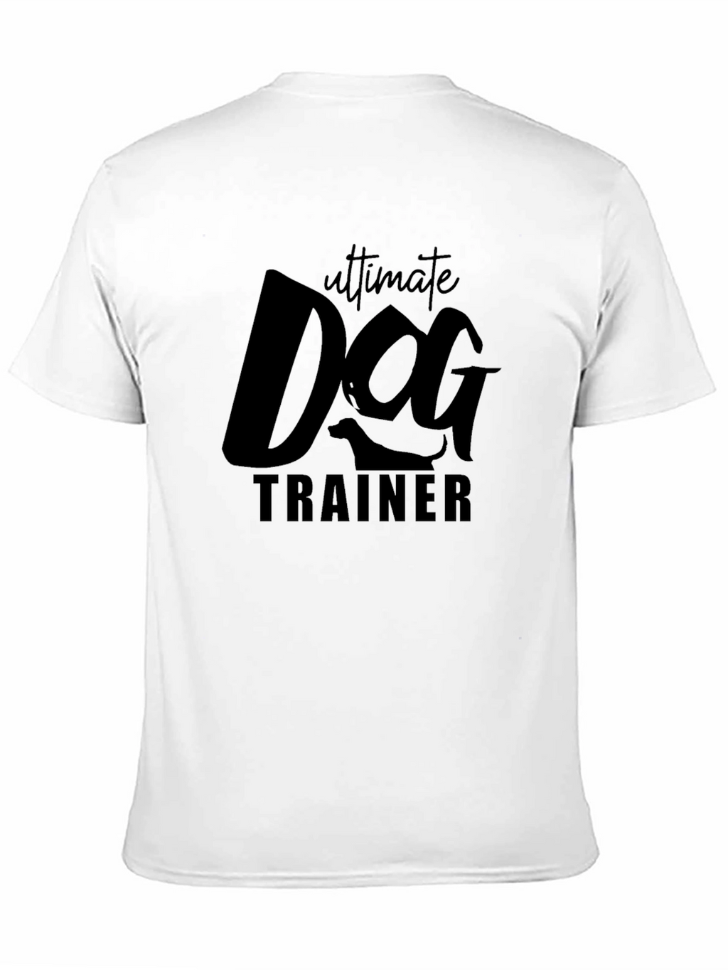 Ultimate Dog Trainer Graphic Tee - Black Cotton T-Shirt
