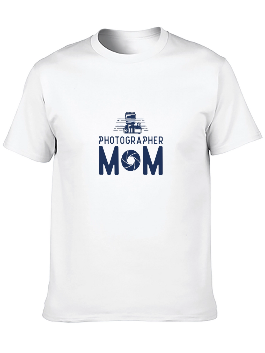 Photographer Mom Graphic T-Shirt - Camera Lens Design