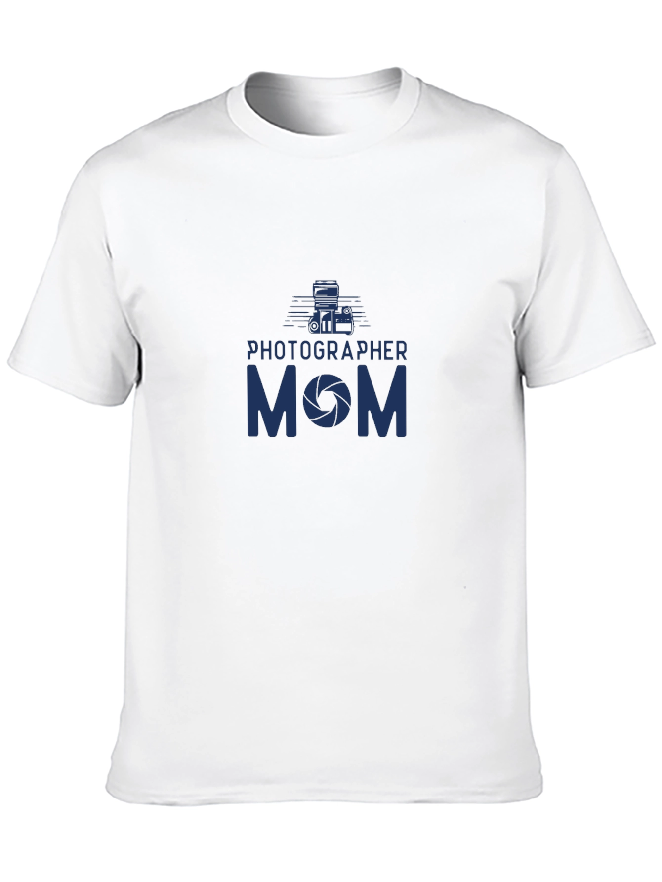Photographer Mom Graphic T-Shirt - Camera Lens Design