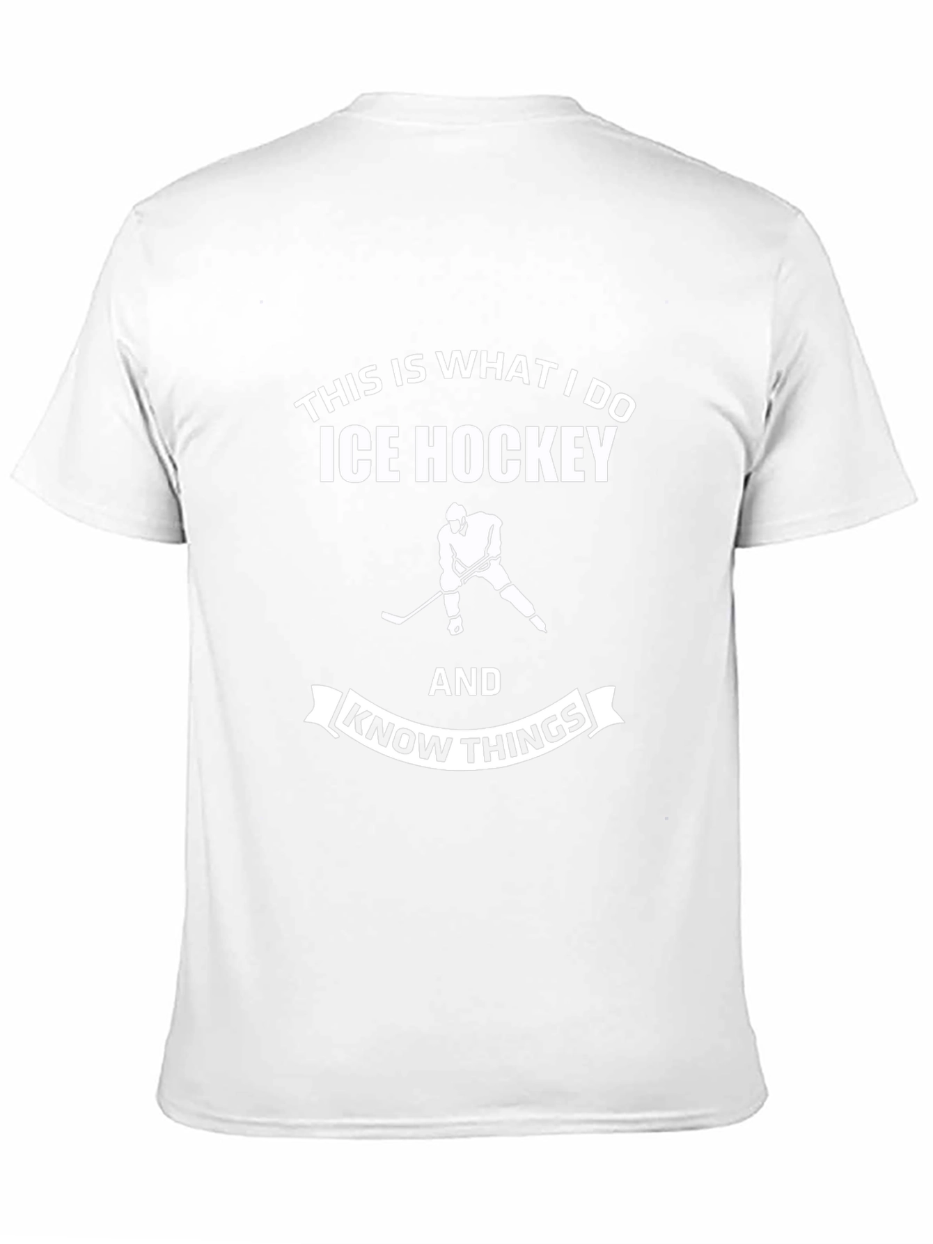 Ice Hockey & Know Things Black T-Shirt