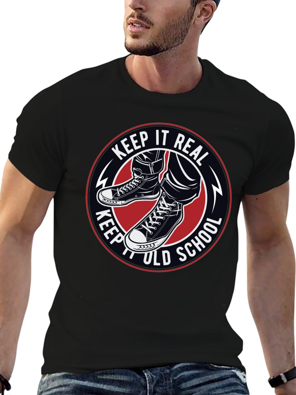 Keep It Real Old School Graphic T-Shirt
