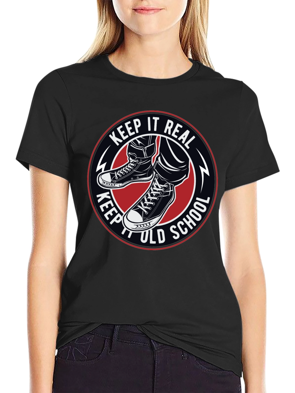 Keep It Real Old School Graphic T-Shirt