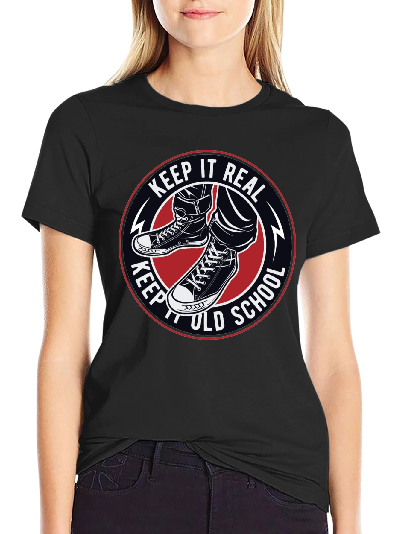 Keep It Real Old School Graphic T-Shirt
