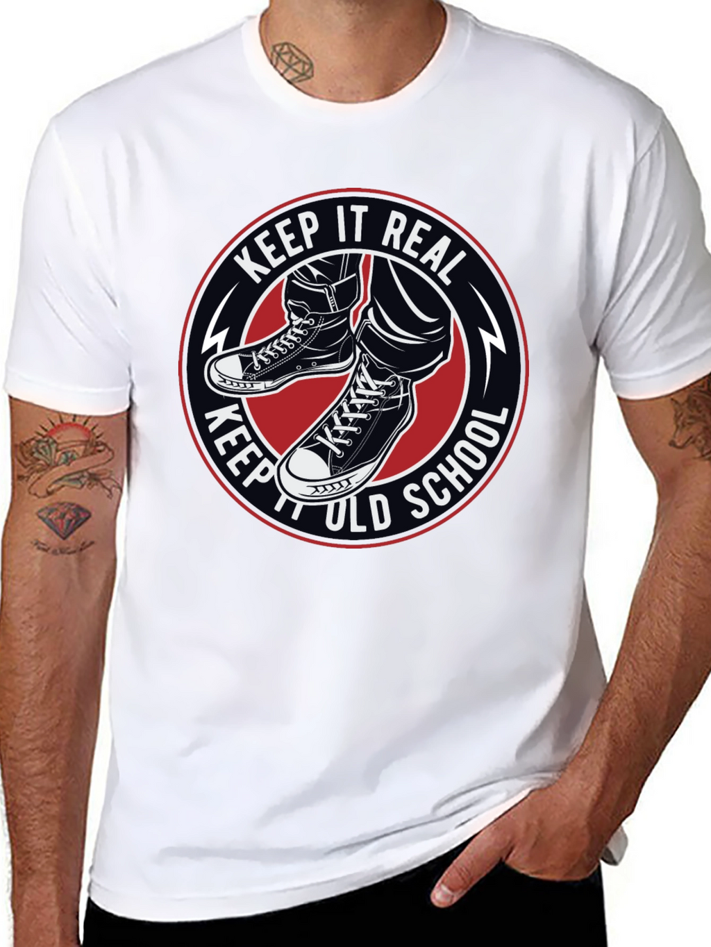 Keep It Real Old School Graphic T-Shirt