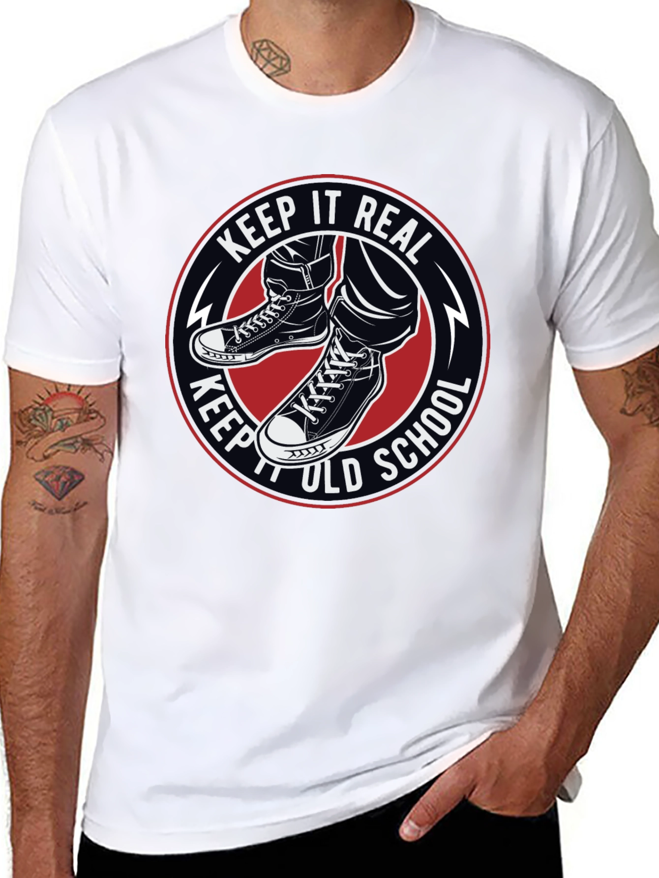 Keep It Real Old School Graphic T-Shirt