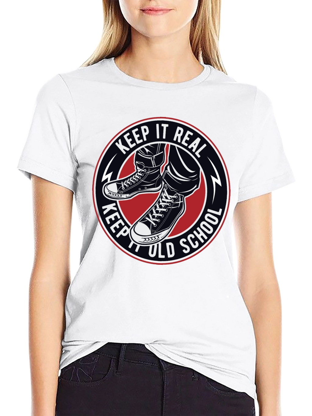 Keep It Real Old School Graphic T-Shirt