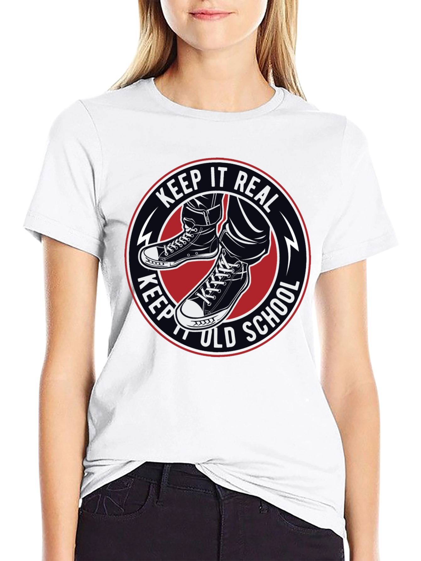 Keep It Real Old School Graphic T-Shirt