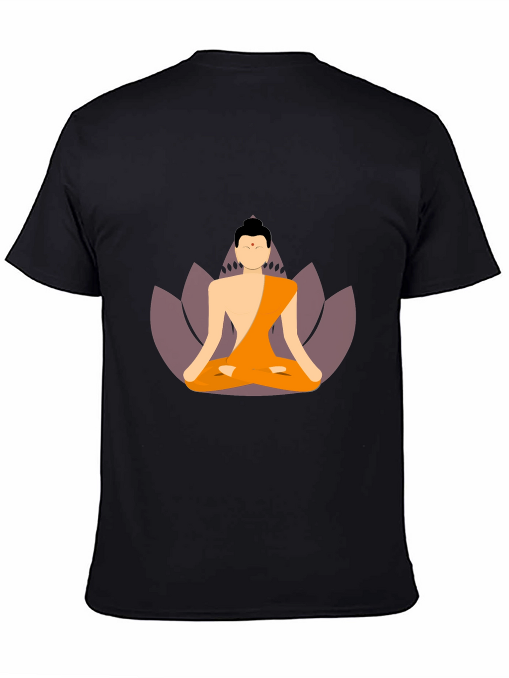 Buddha Graphic Black T-Shirt Meditating Yogi Tee