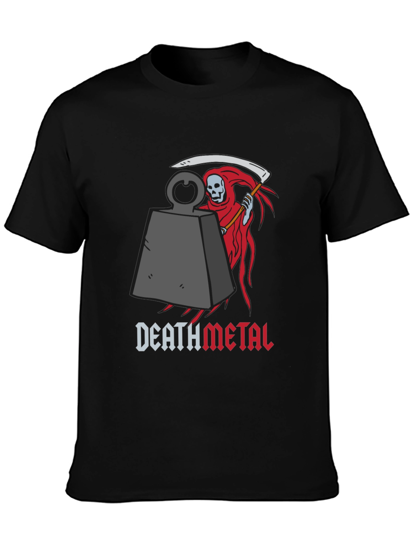 Death Metal Grim Reaper Graphic T-Shirt