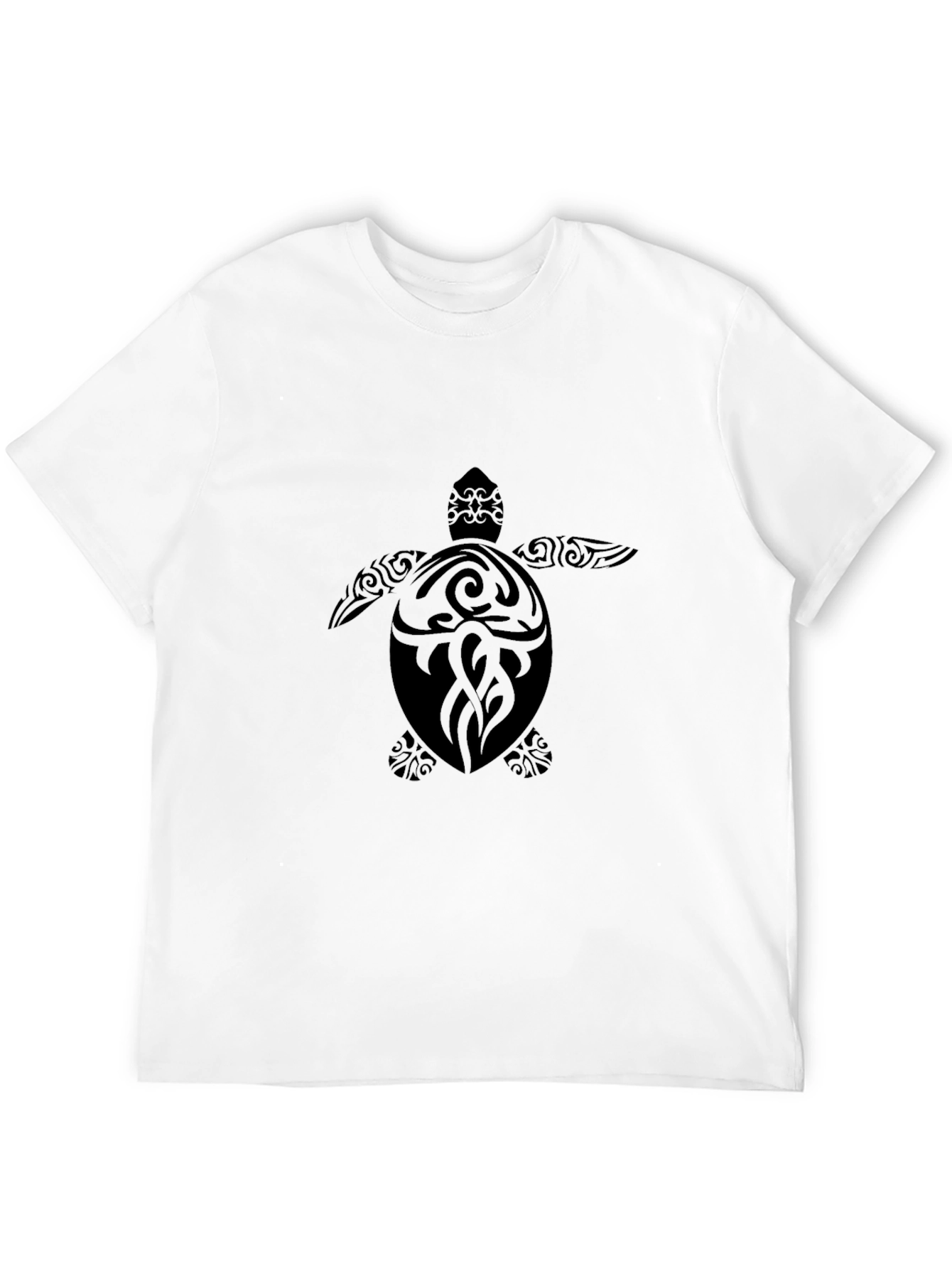 Mens Black Turtle Graphic Tee - Stylish Comfort