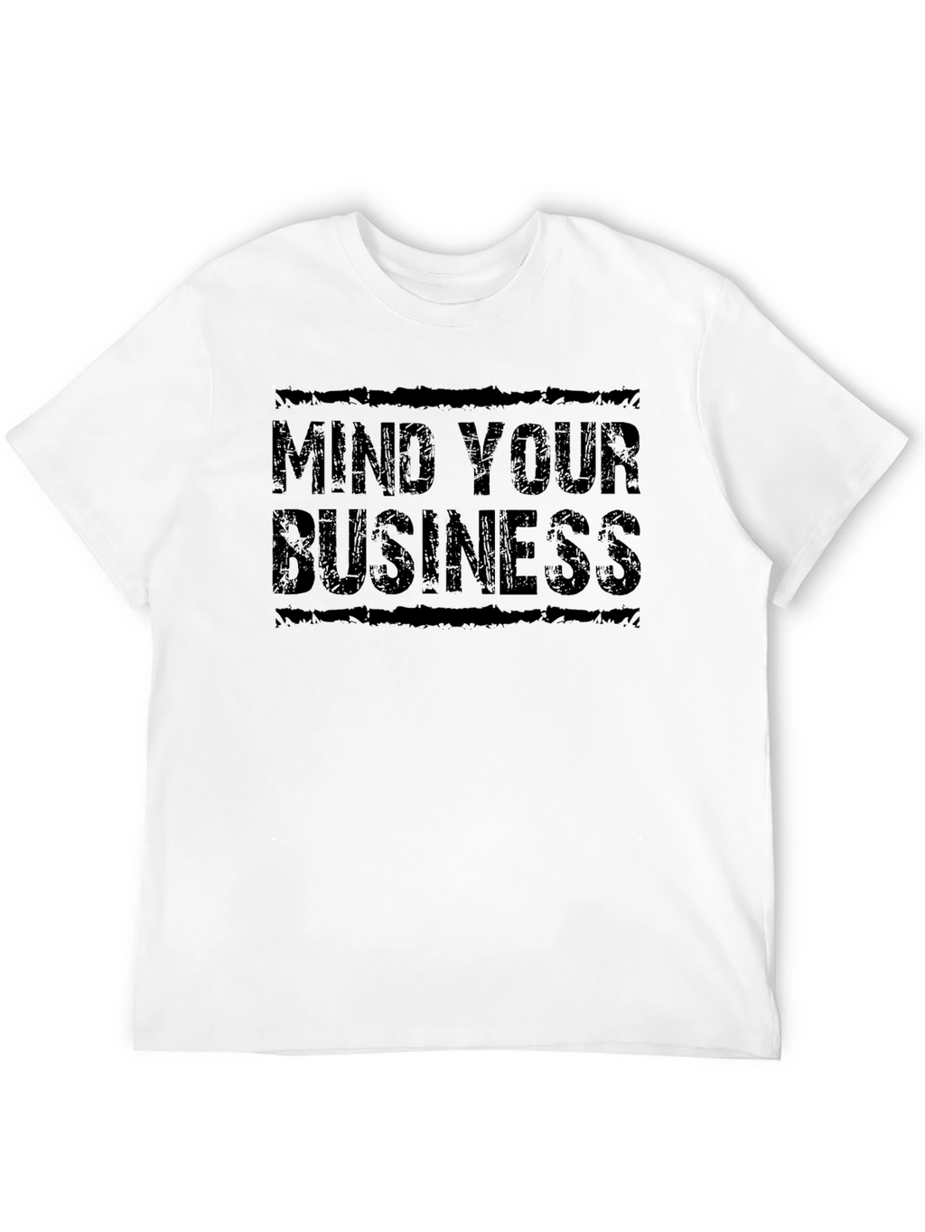 Mind Your Business Black Graphic T-Shirt
