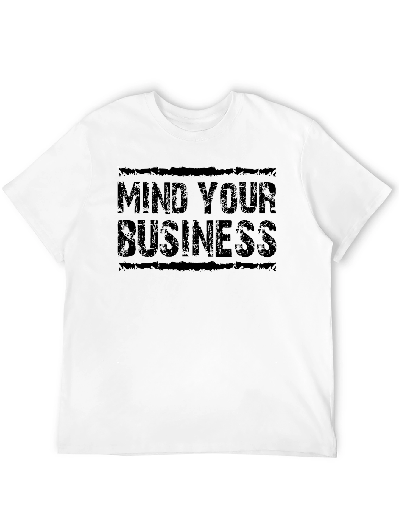Mind Your Business Black Graphic T-Shirt