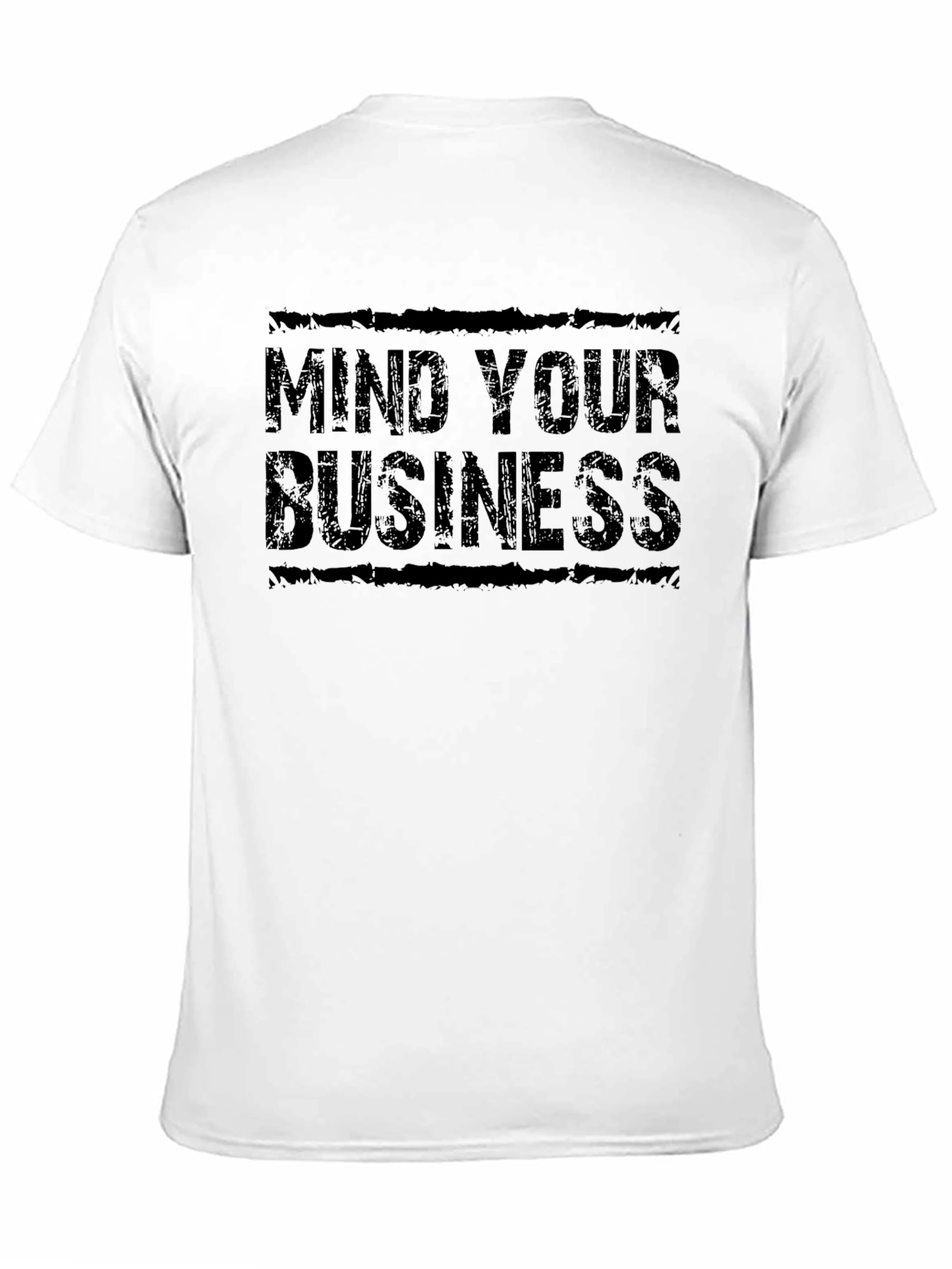 Mind Your Business Black Graphic T-Shirt