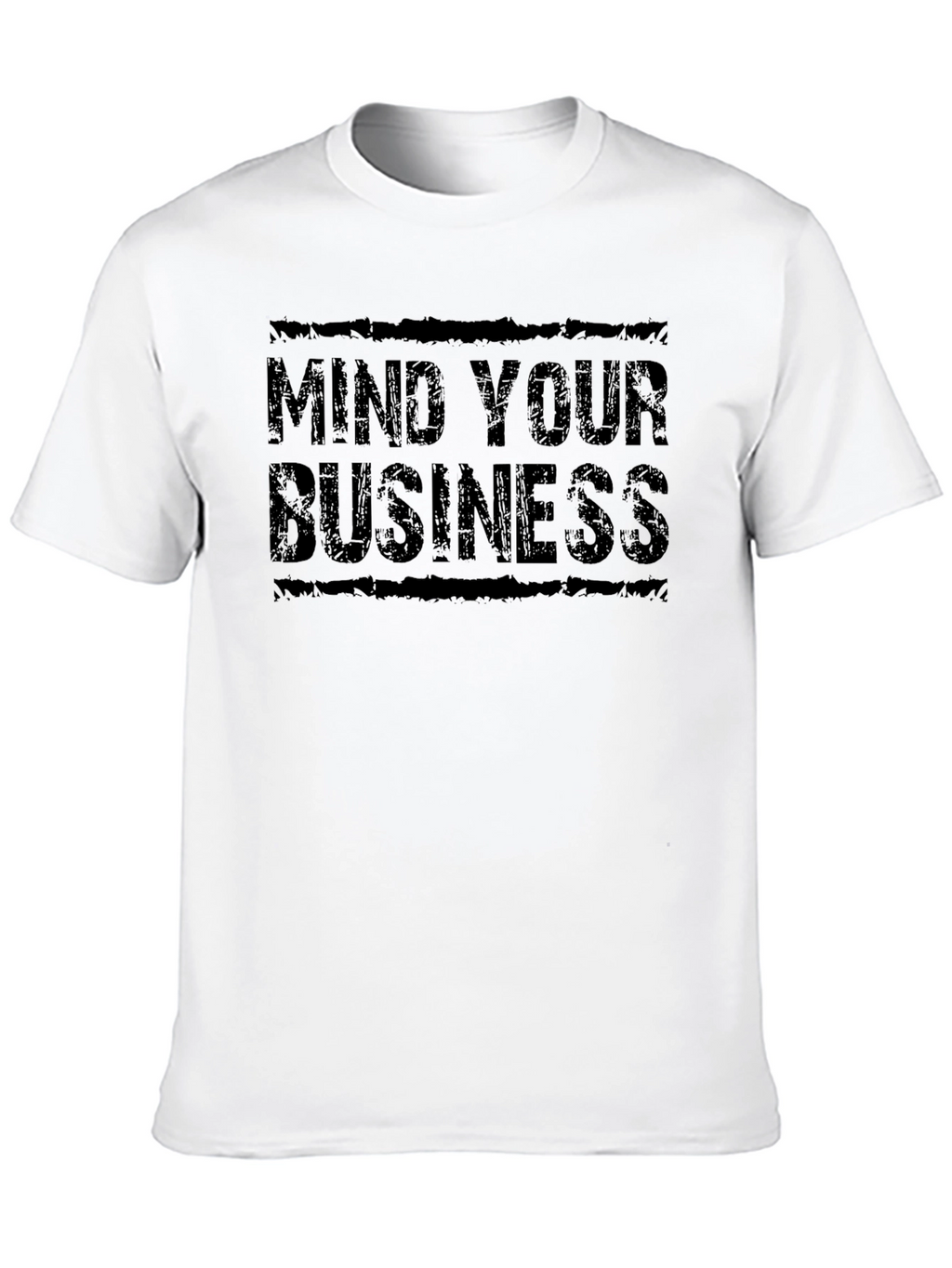 Mind Your Business Black Graphic T-Shirt