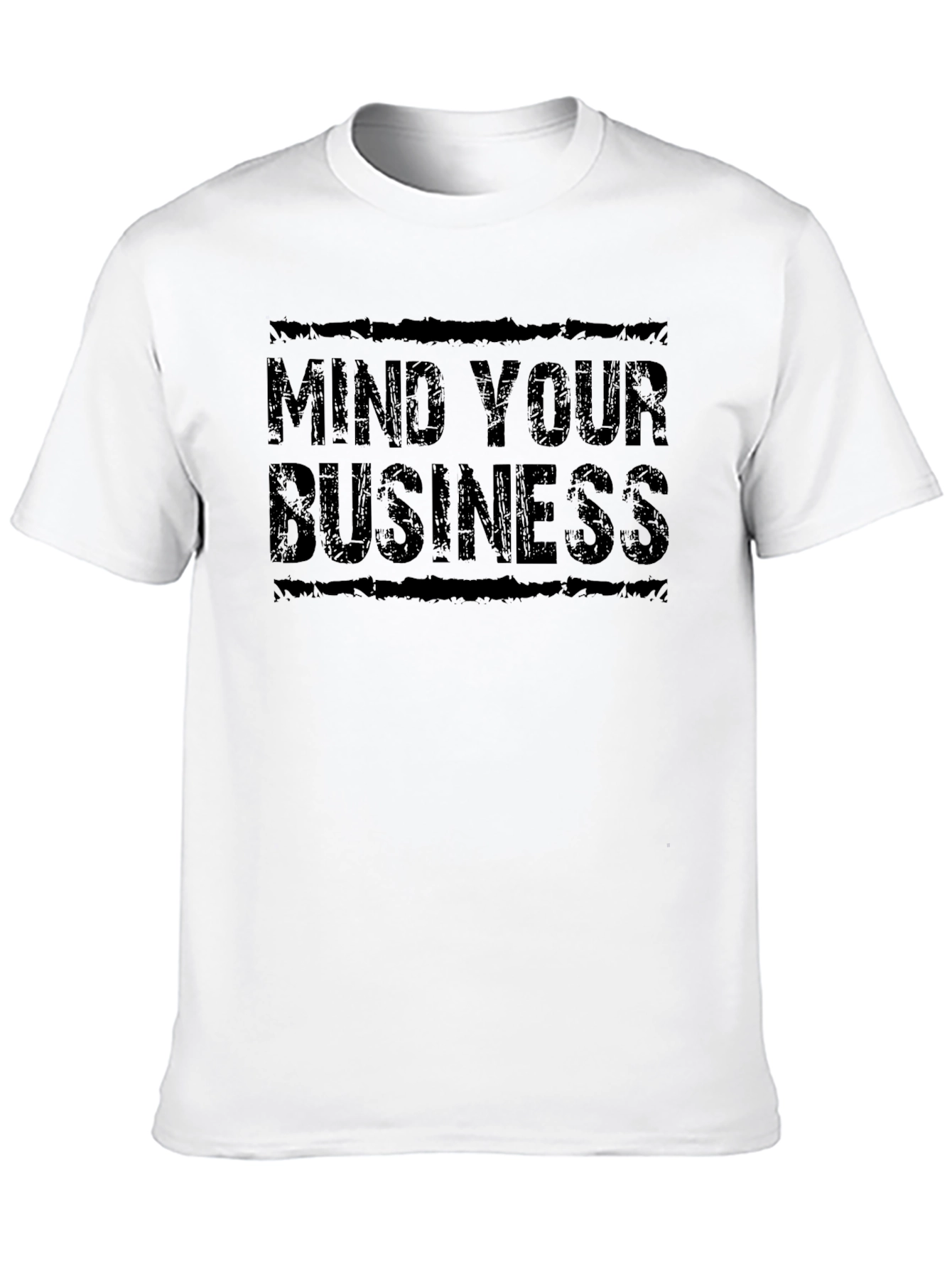 Mind Your Business Black Graphic T-Shirt