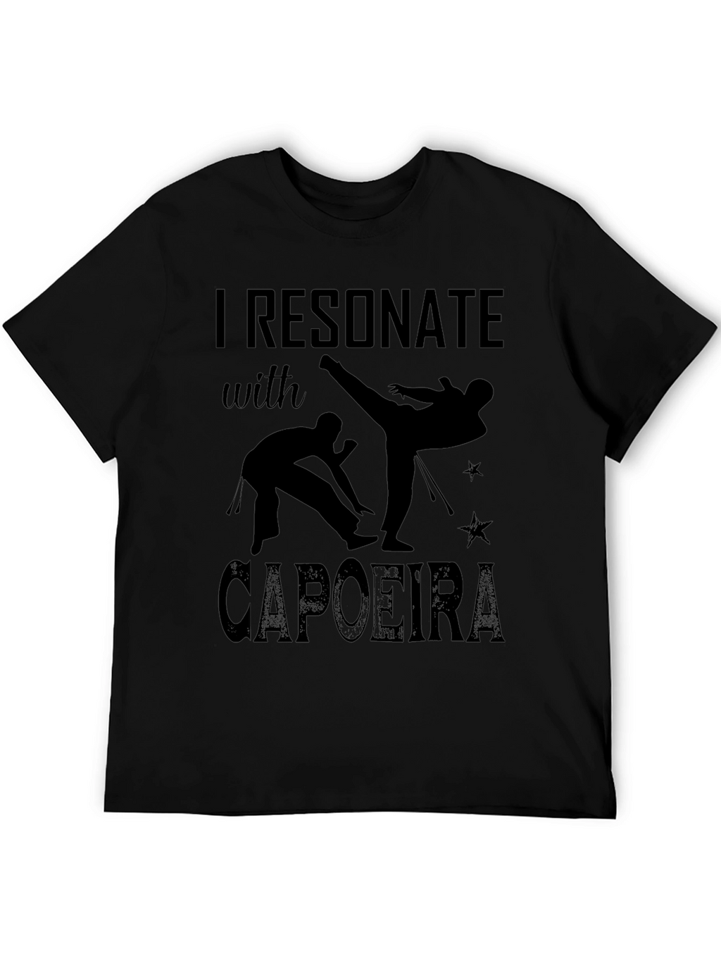 I Resonate with Capoeira Black T-Shirt