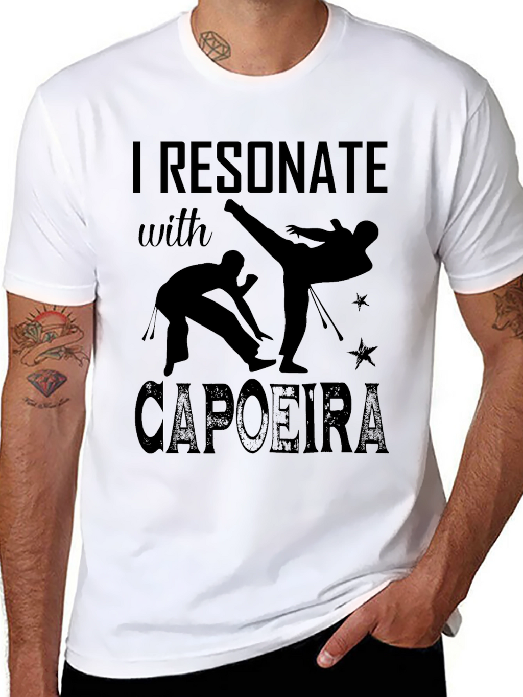 I Resonate with Capoeira Black T-Shirt