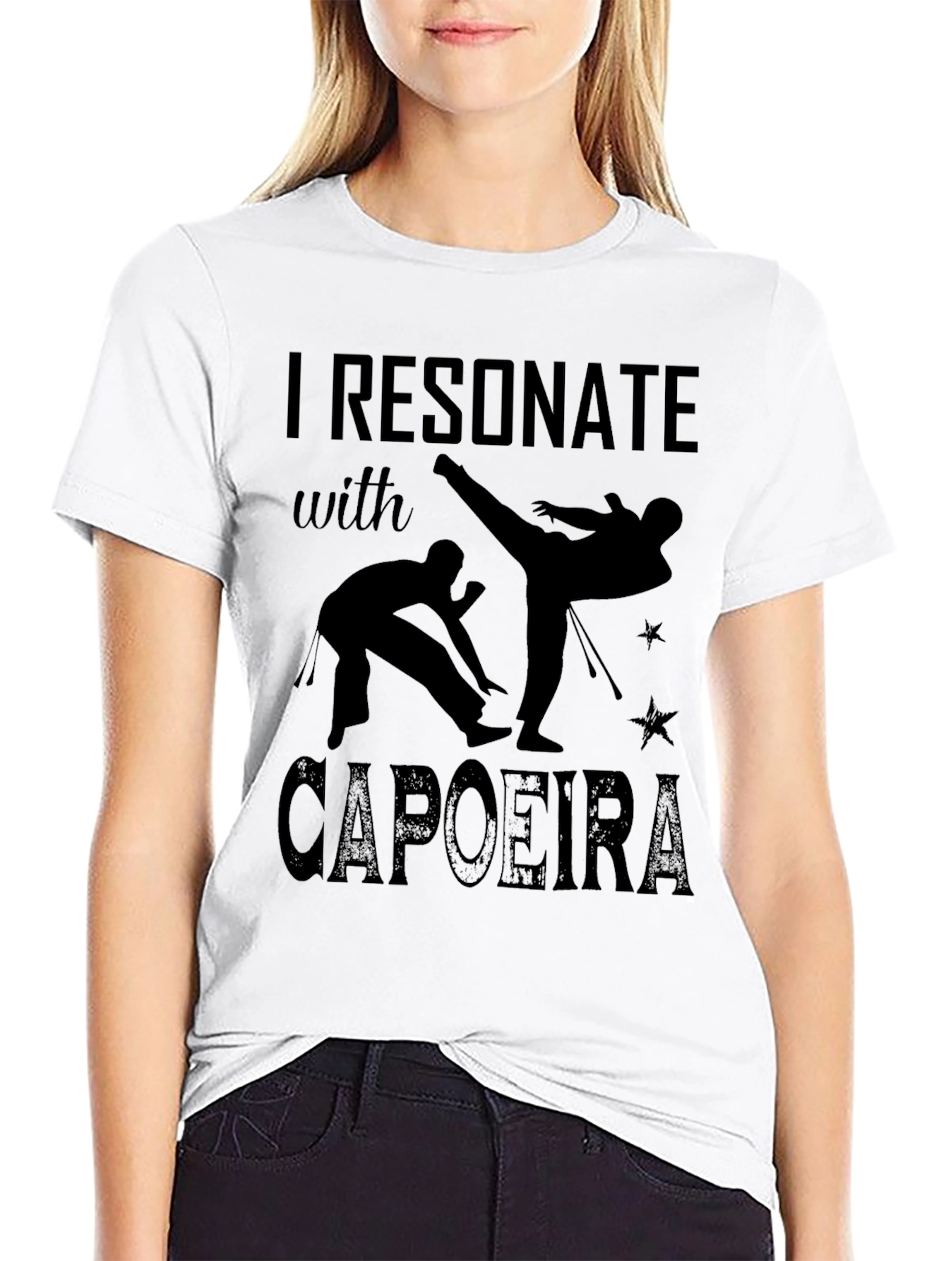 I Resonate with Capoeira Black T-Shirt
