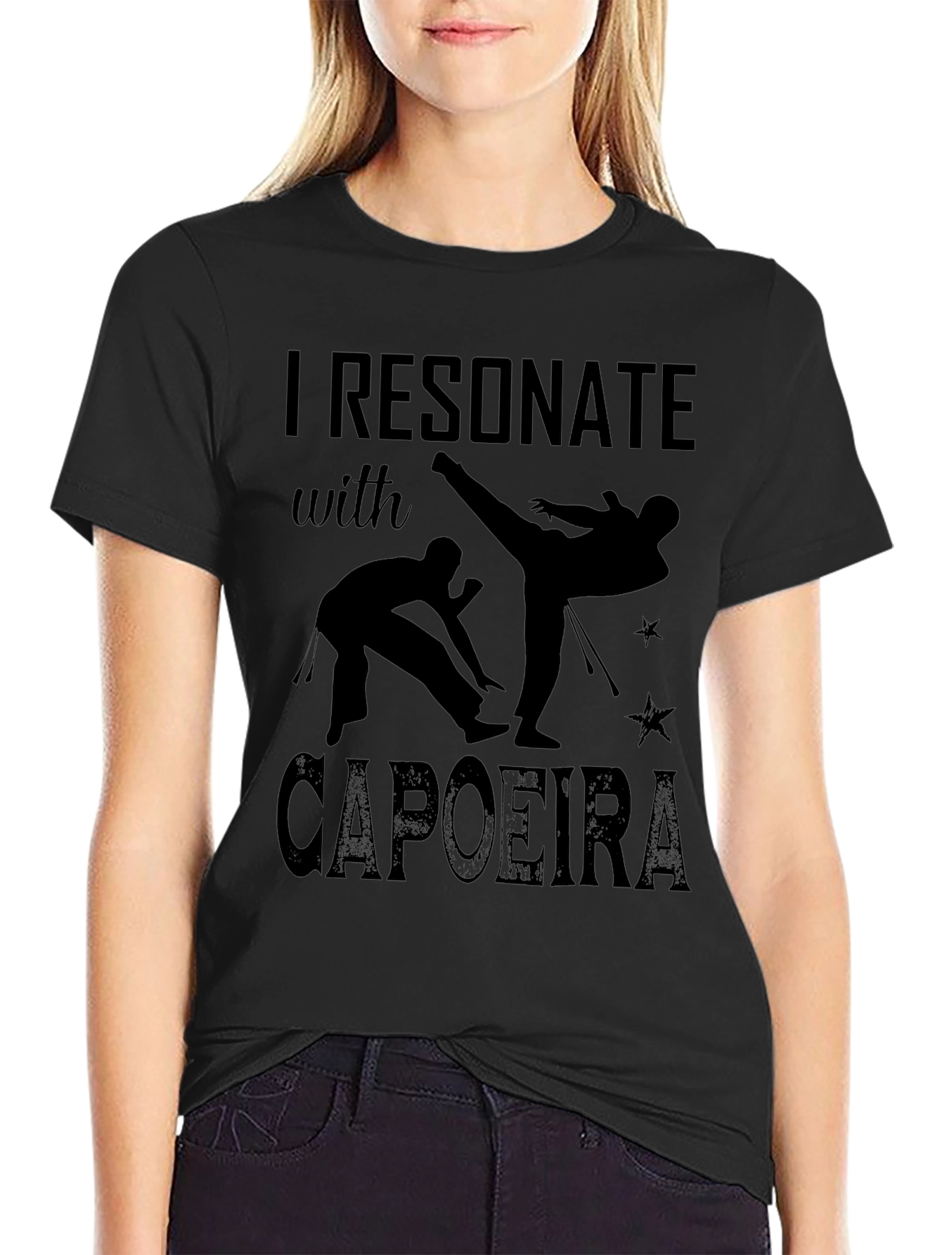 I Resonate with Capoeira Black T-Shirt
