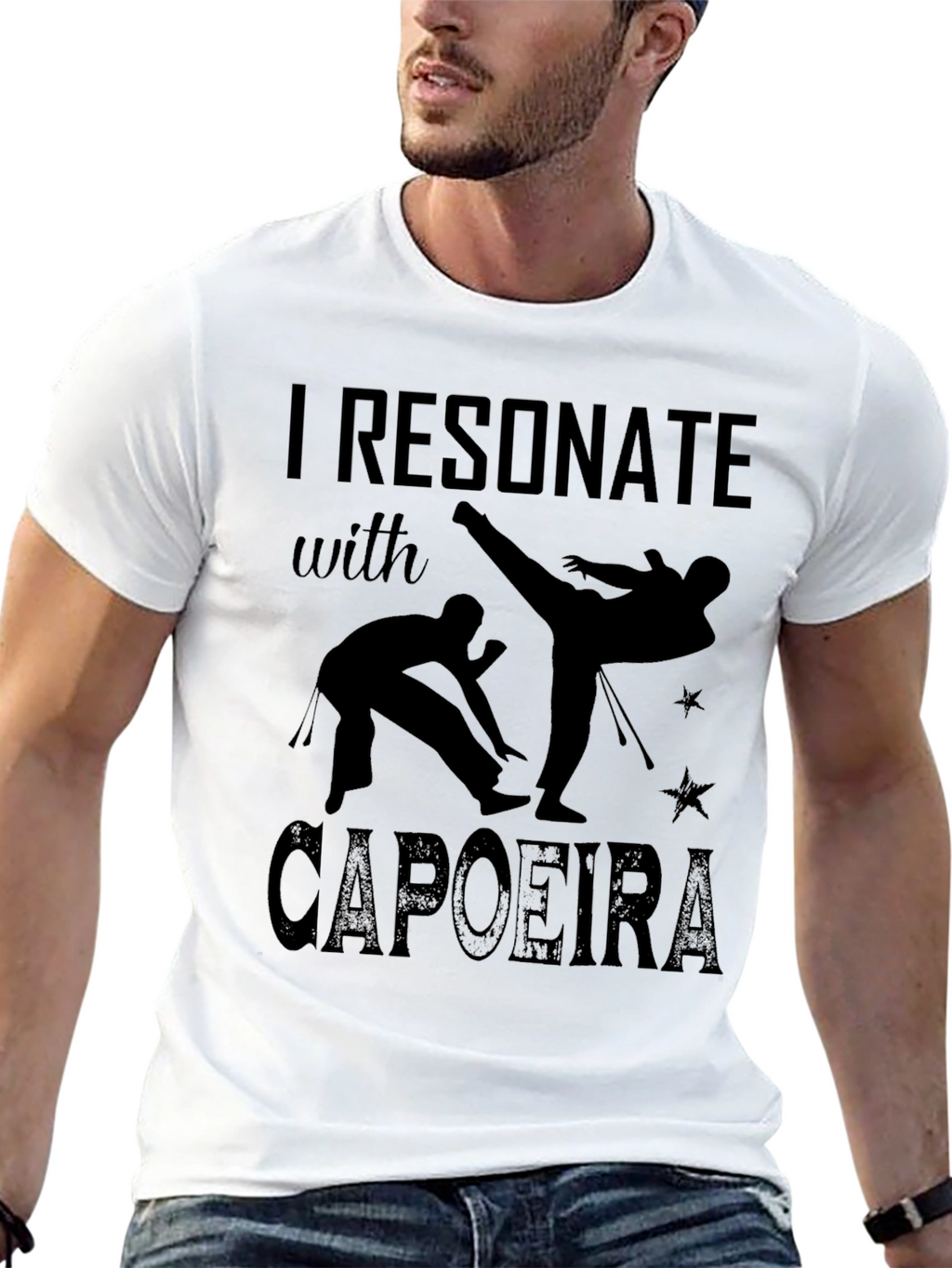 I Resonate with Capoeira Black T-Shirt