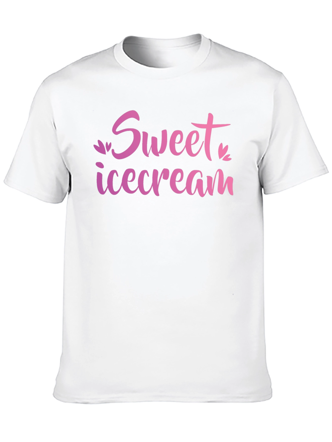 Sweet Ice Cream Black T-Shirt
