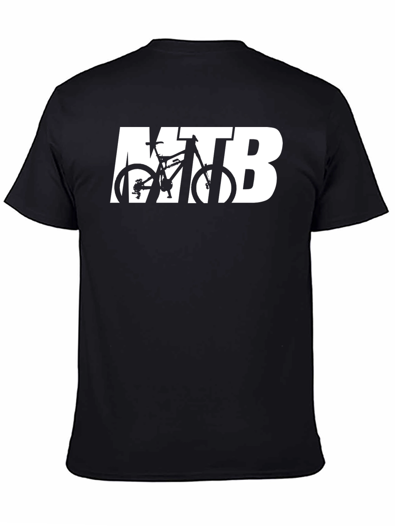 MTB Mountain Bike Graphic T-Shirt - Black