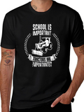 School Is Important Tractors T-Shirt