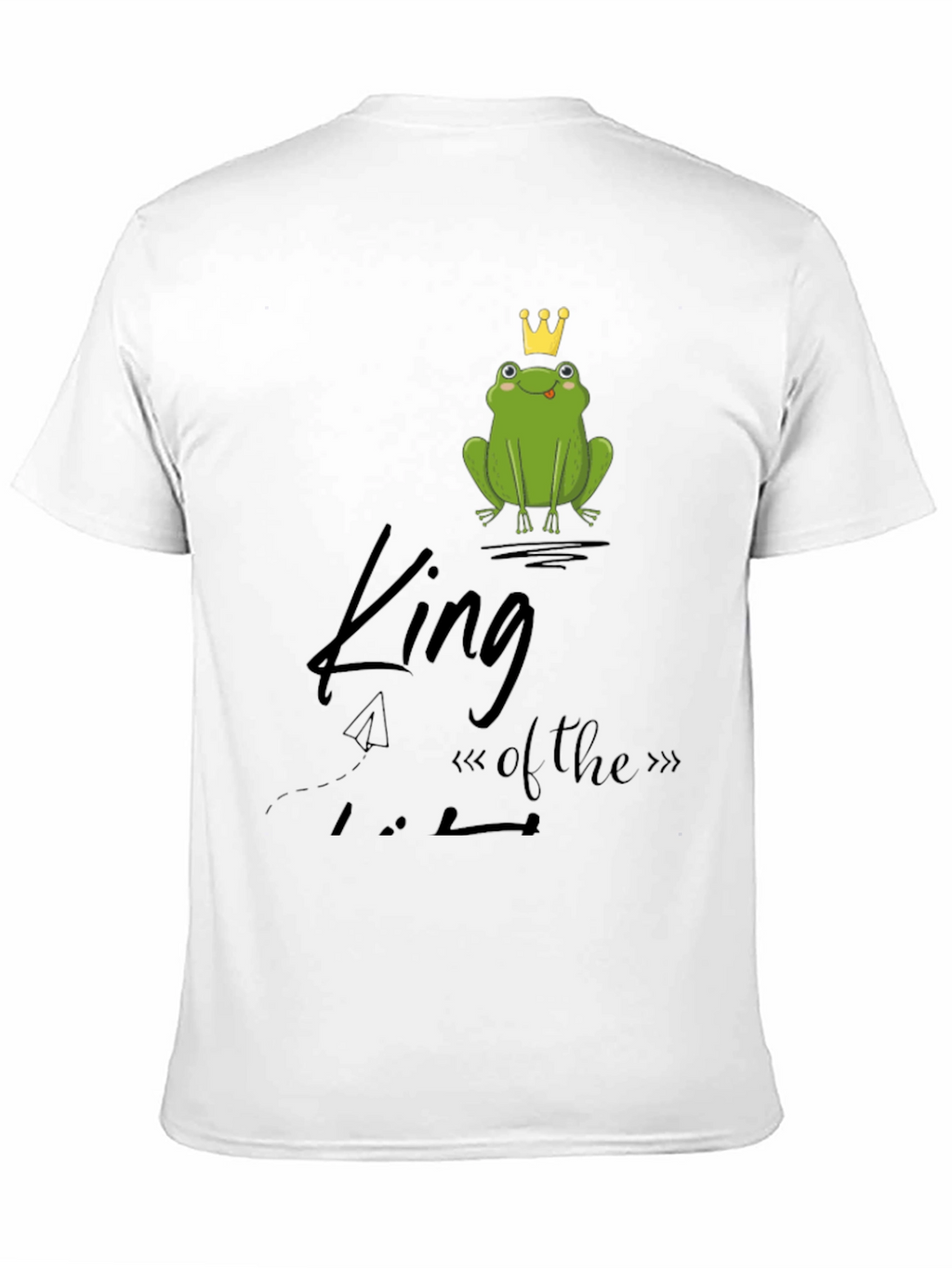 Frog King Graphic Tee - Black Cotton T-Shirt