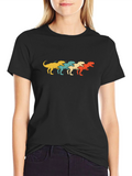 Retro Dinosaur T-Shirt - Fun Graphic Tee
