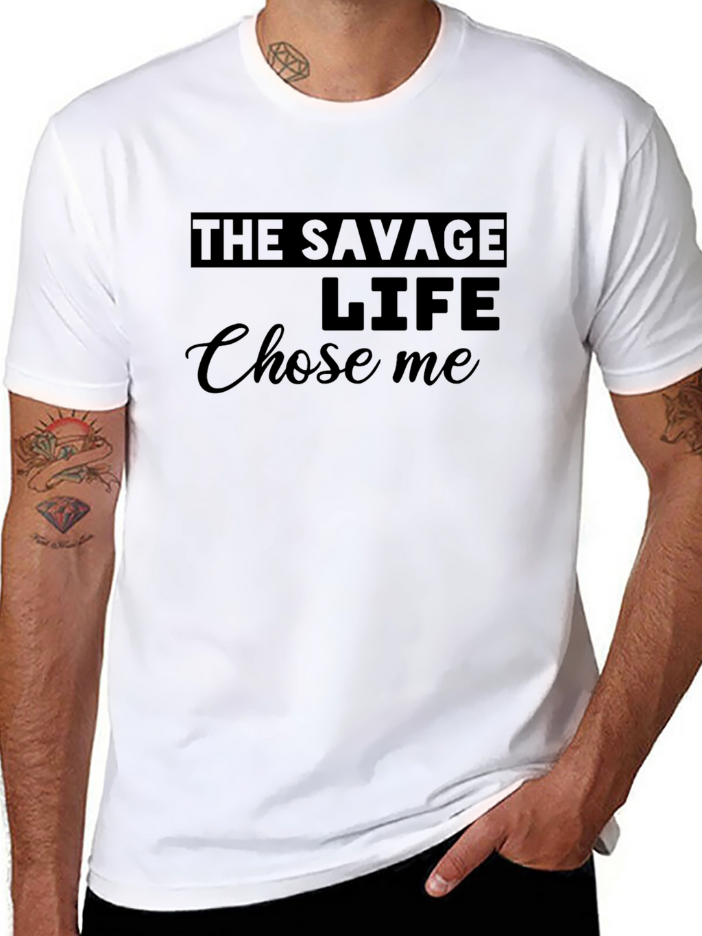 The Savage Life T-Shirt - Trendy Graphic Tee