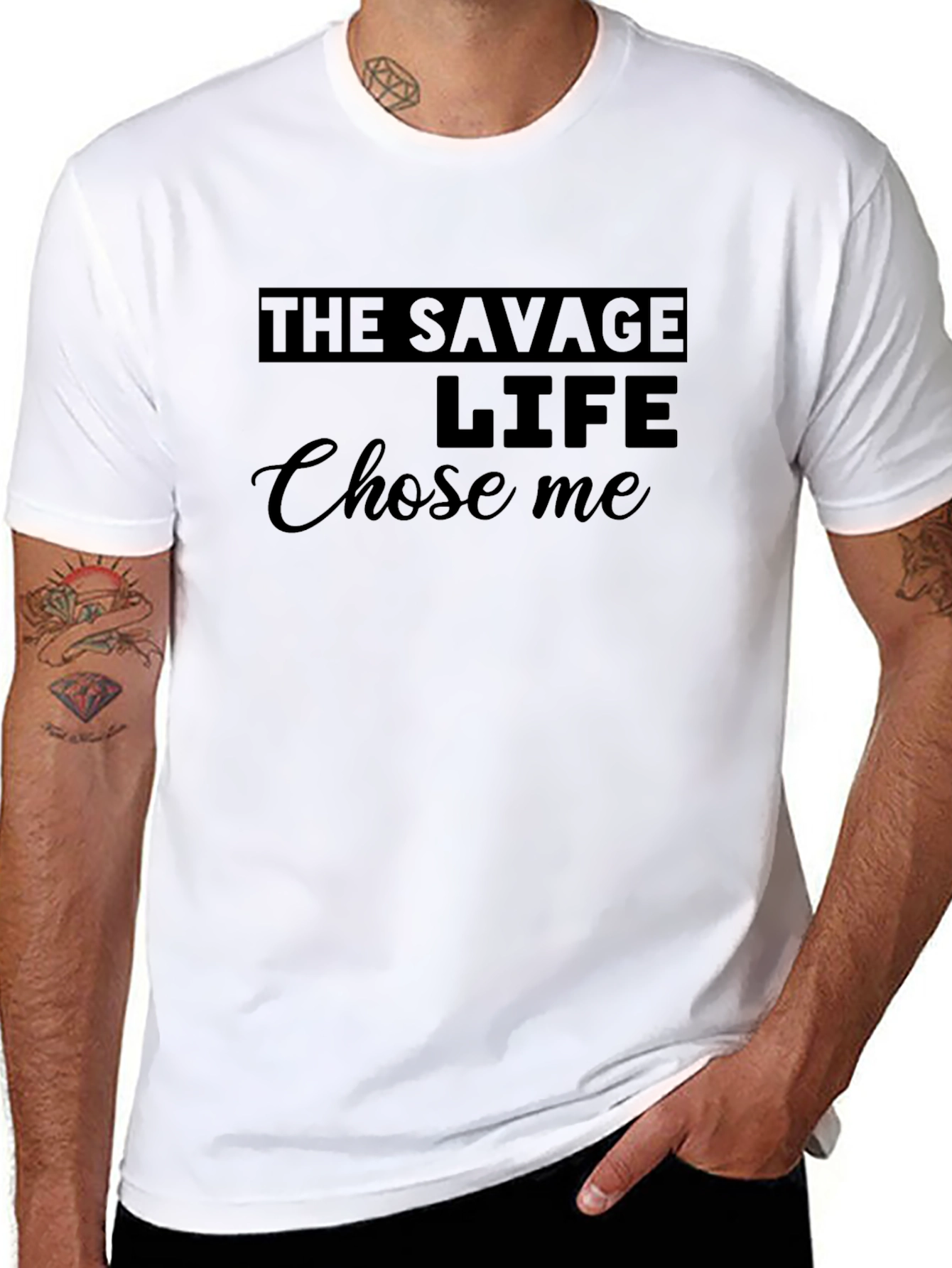The Savage Life T-Shirt - Trendy Graphic Tee
