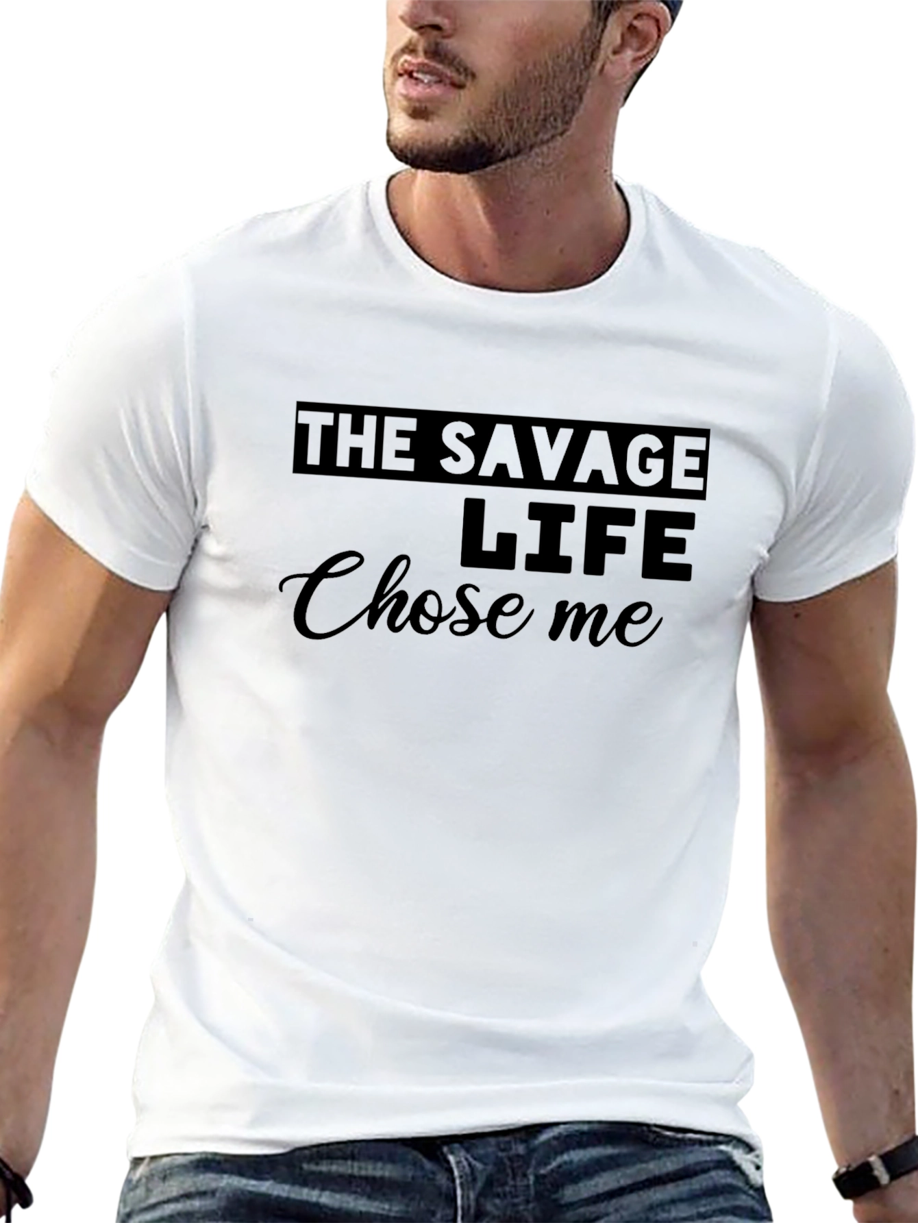 The Savage Life T-Shirt - Trendy Graphic Tee
