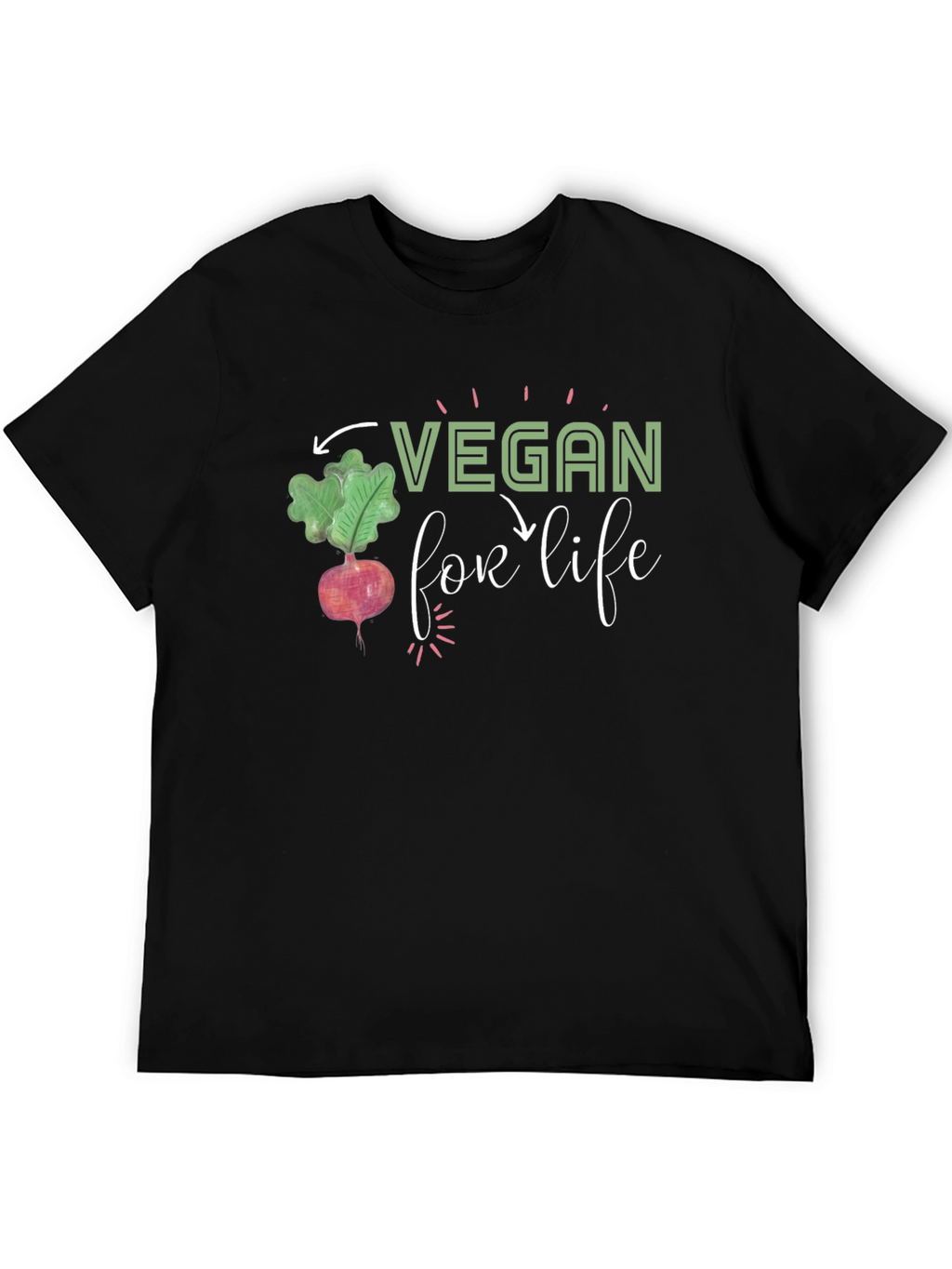Vegan For Life Graphic T-Shirt