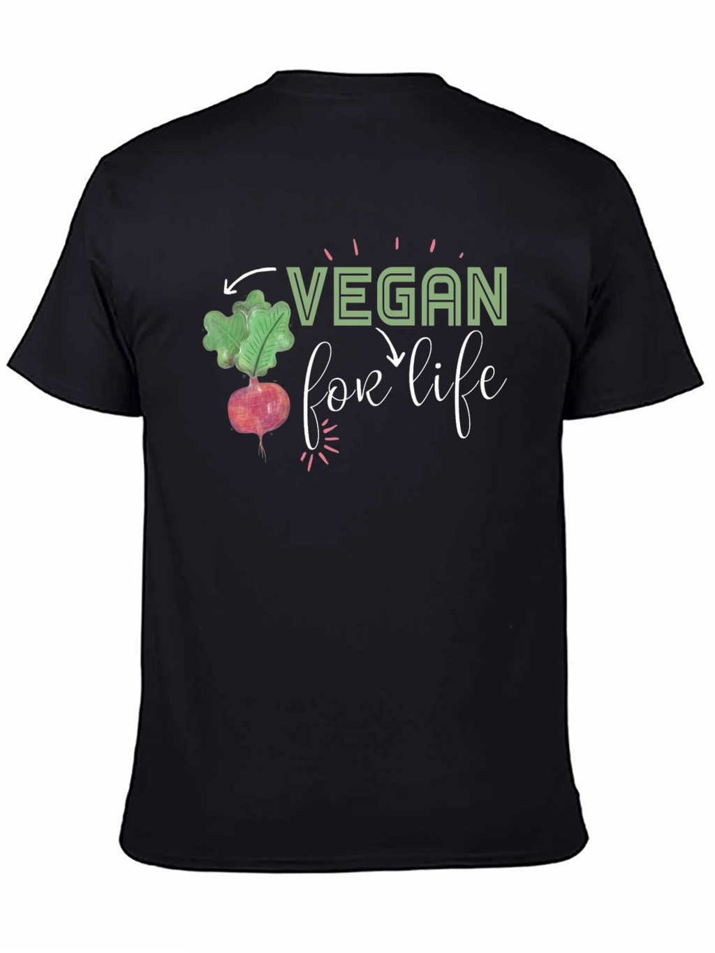 Vegan For Life Graphic T-Shirt