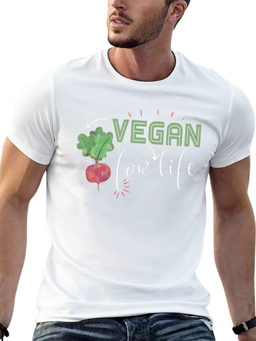 Vegan For Life Graphic T-Shirt