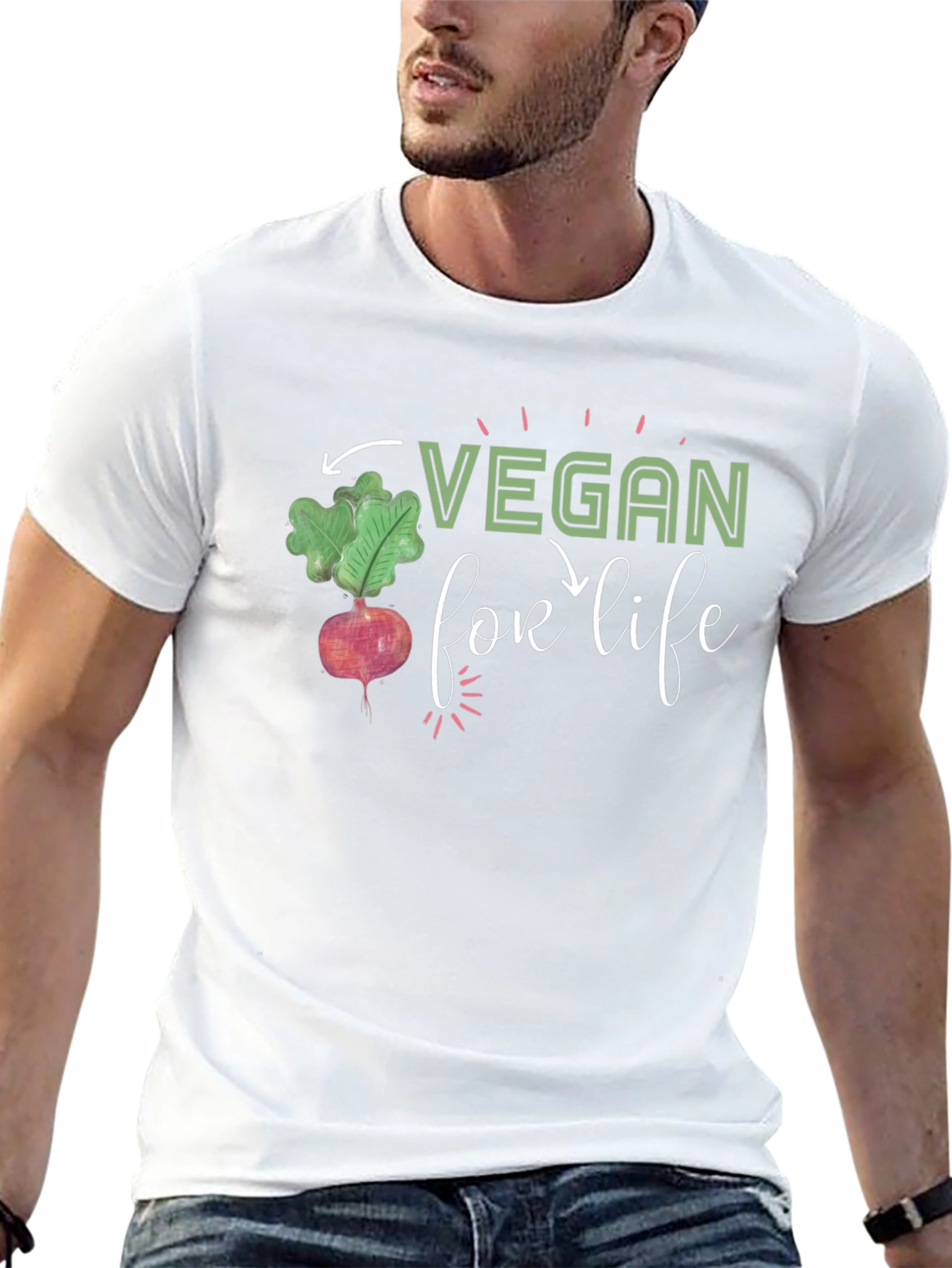 Vegan For Life Graphic T-Shirt
