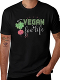 Vegan For Life Graphic T-Shirt