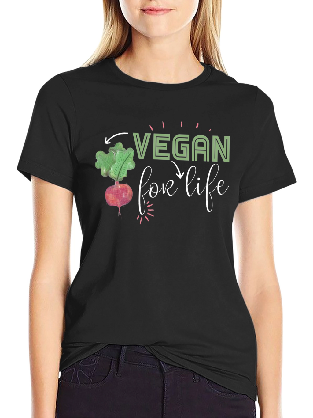Vegan For Life Graphic T-Shirt