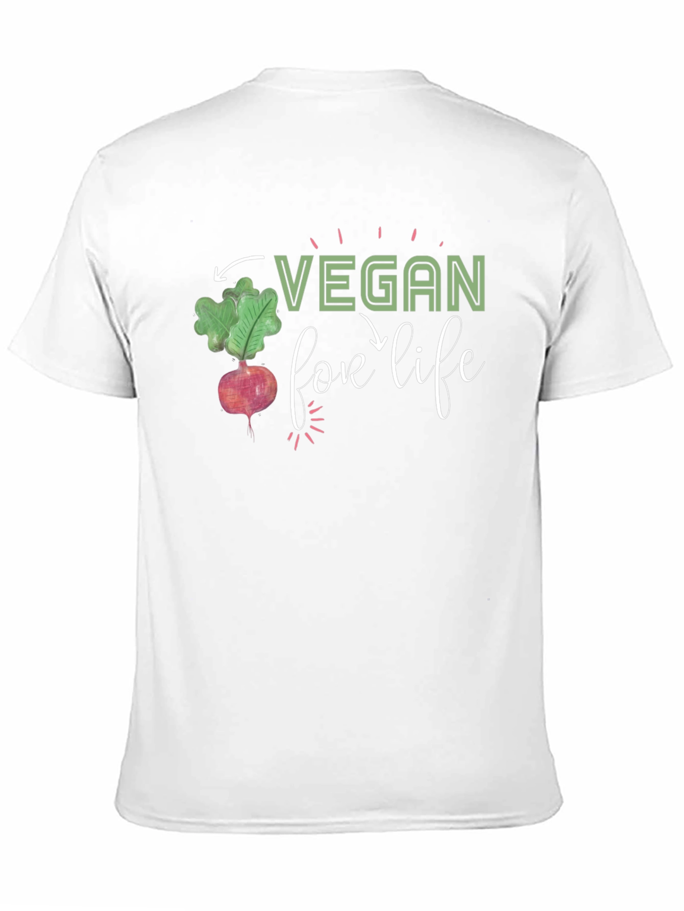 Vegan For Life Graphic T-Shirt