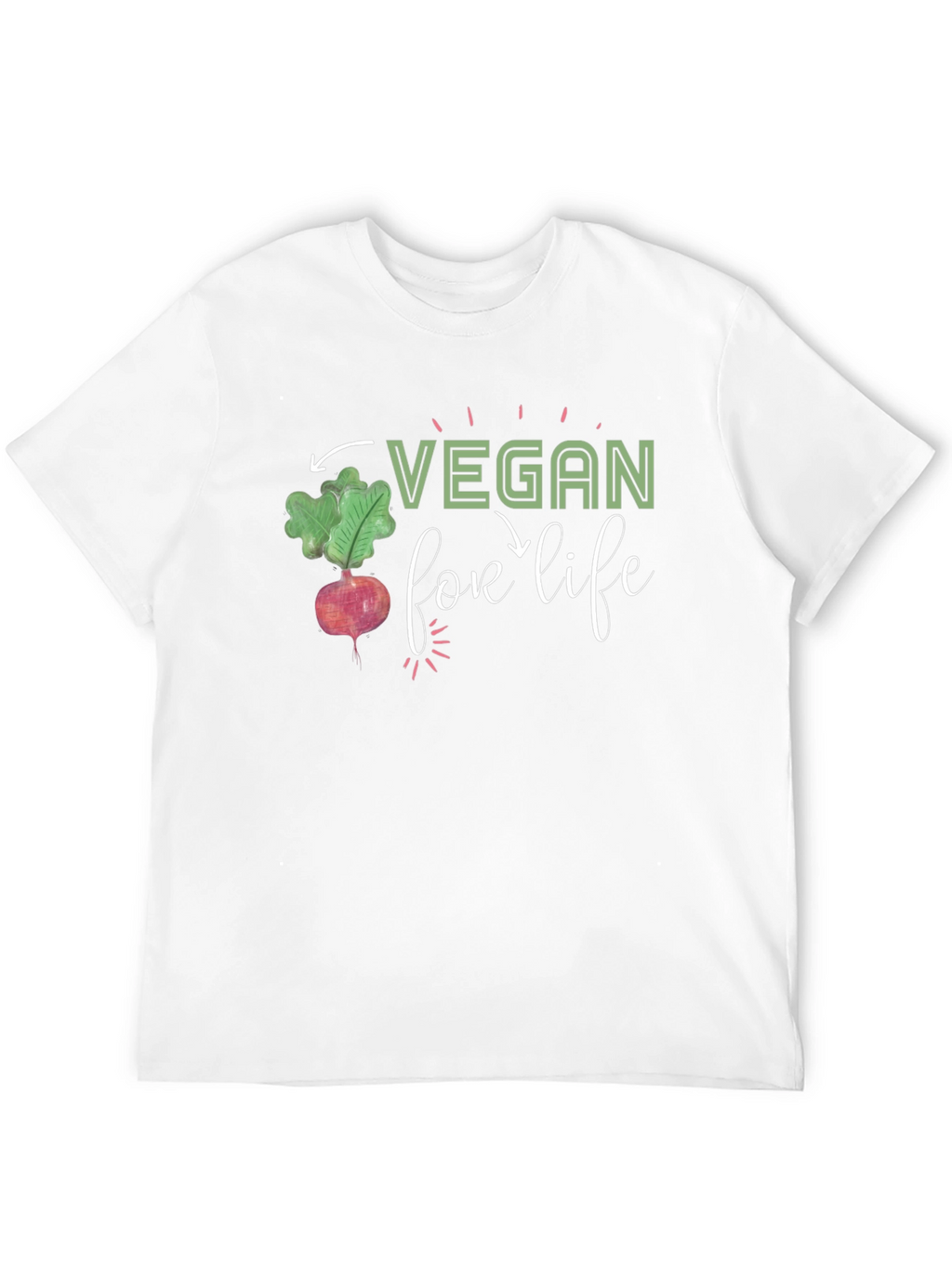 Vegan For Life Graphic T-Shirt