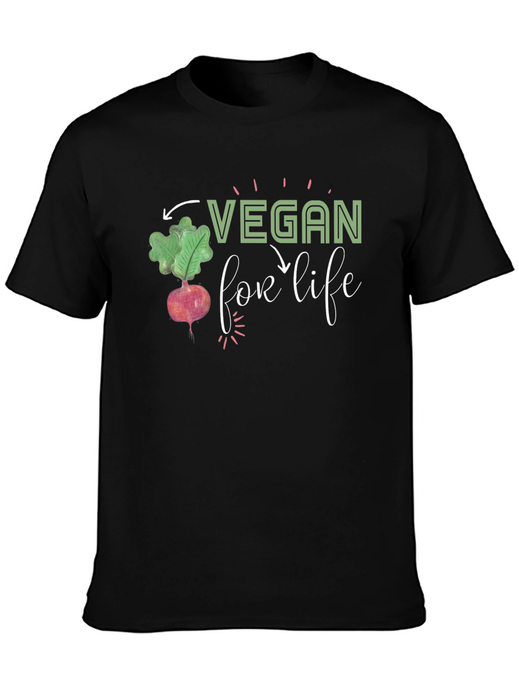 Vegan For Life Graphic T-Shirt