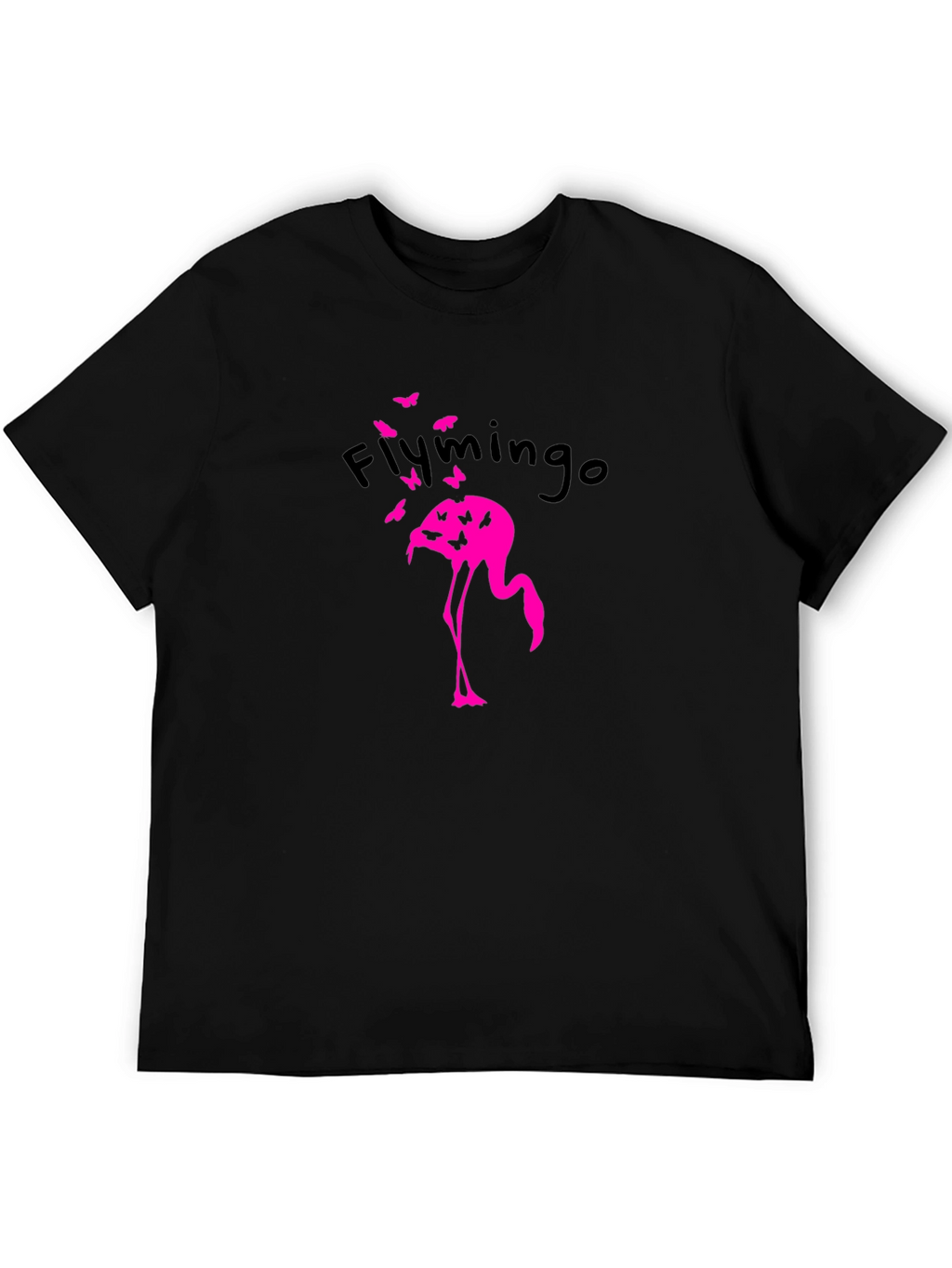 Flymingo Graphic T-Shirt - Black Cotton Tee