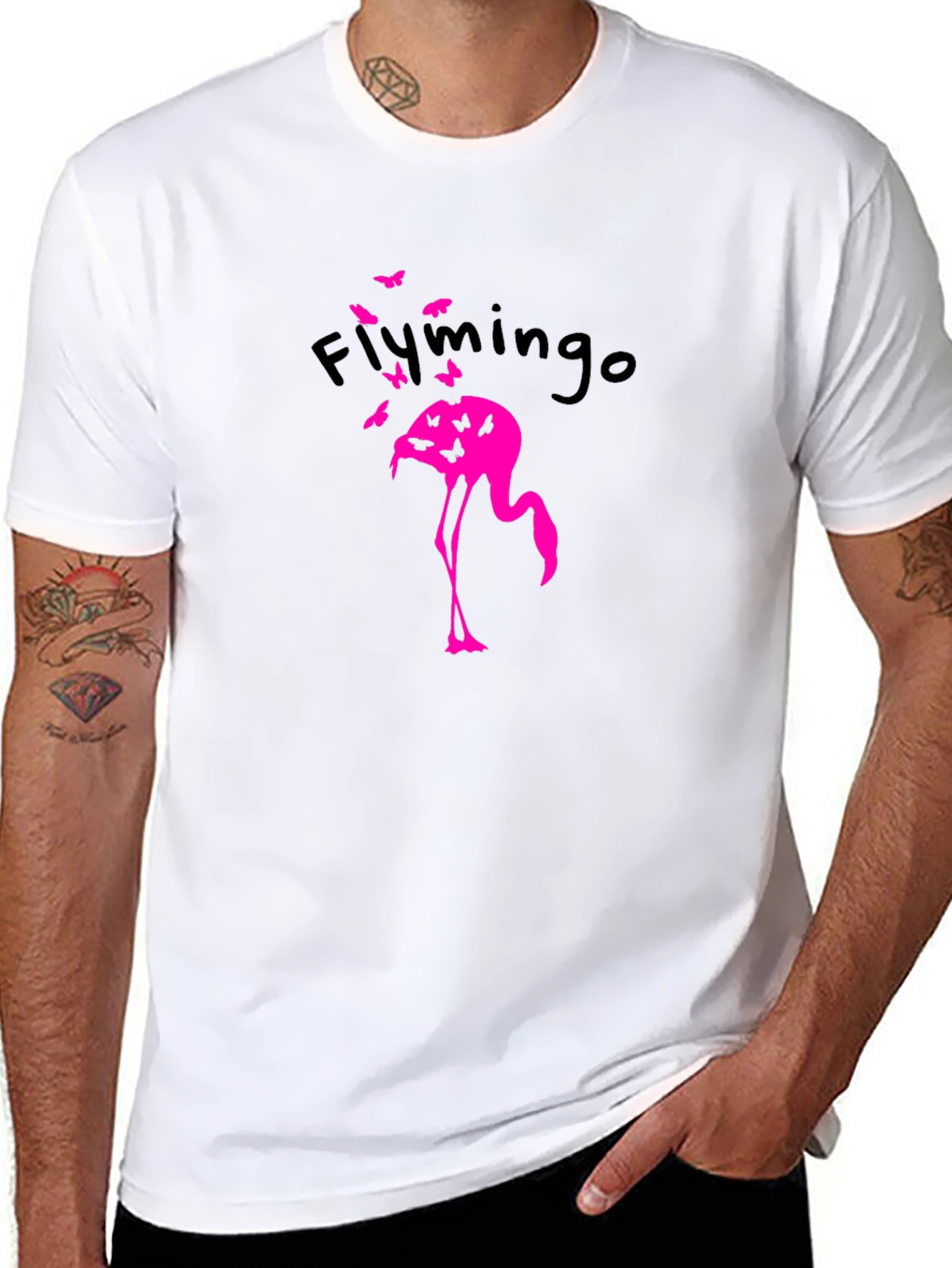 Flymingo Graphic T-Shirt - Black Cotton Tee