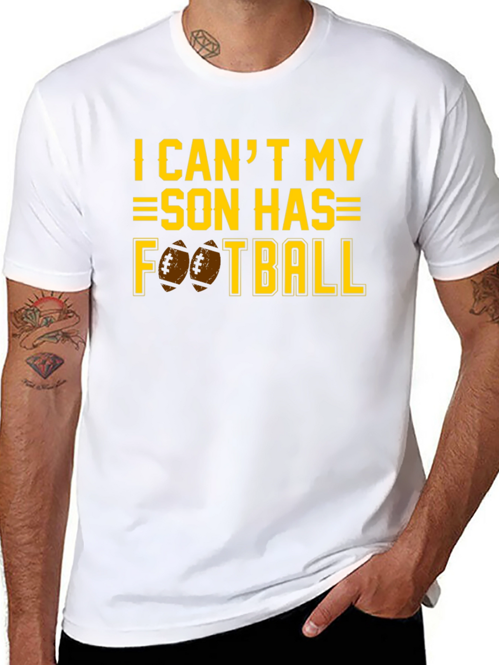 I Cant My Son Has Football T-Shirt