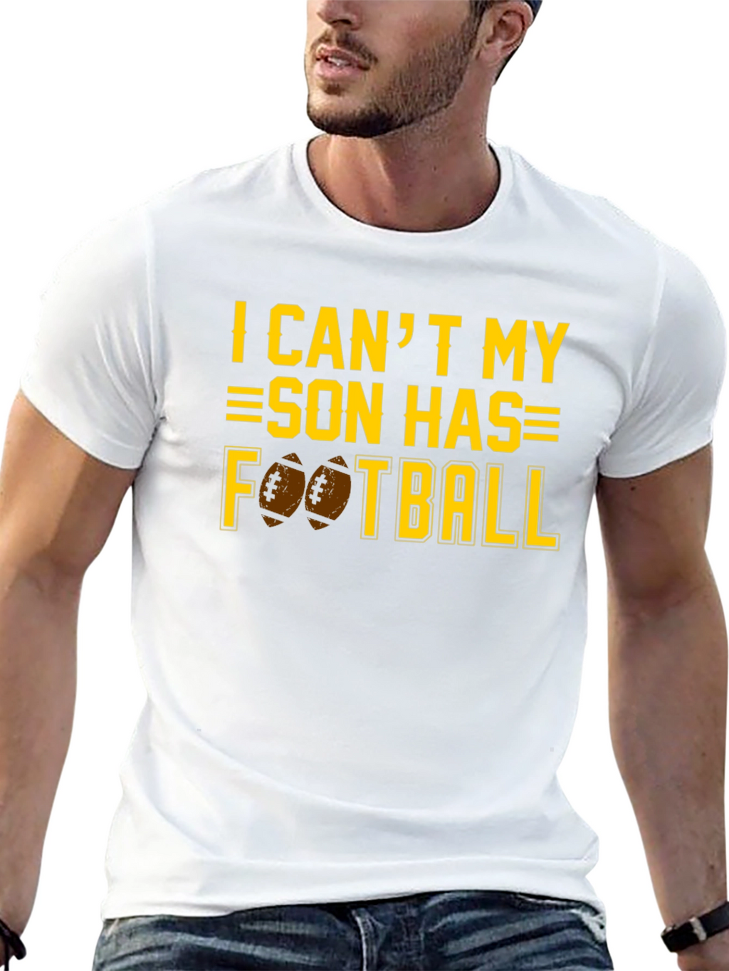 I Cant My Son Has Football T-Shirt