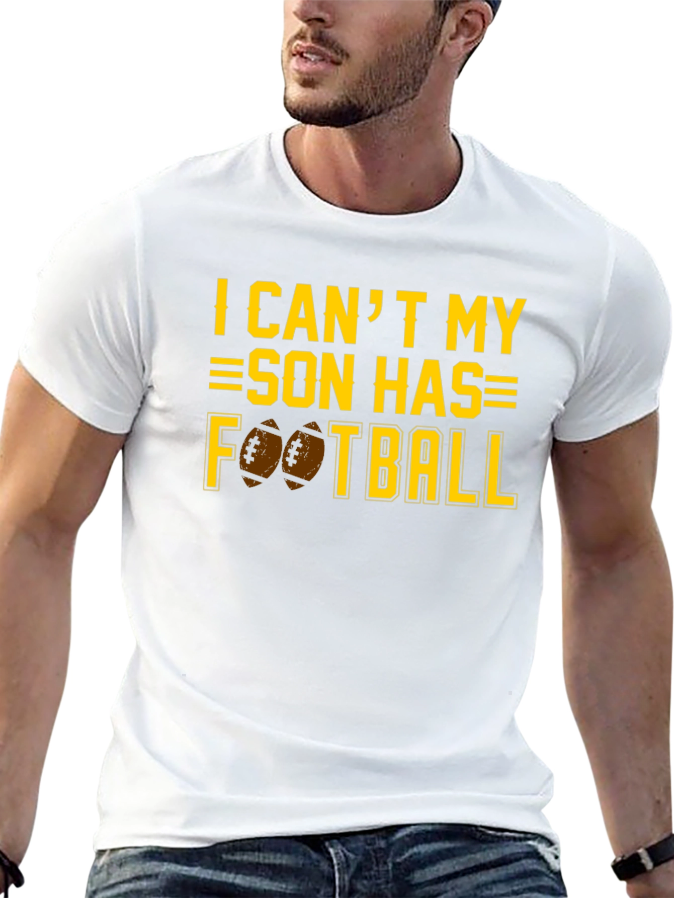 I Cant My Son Has Football T-Shirt