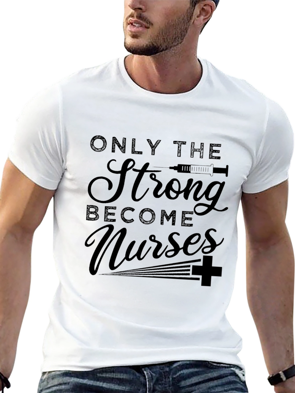 Strong Nurses Graphic Tee - Unisex Black T-Shirt