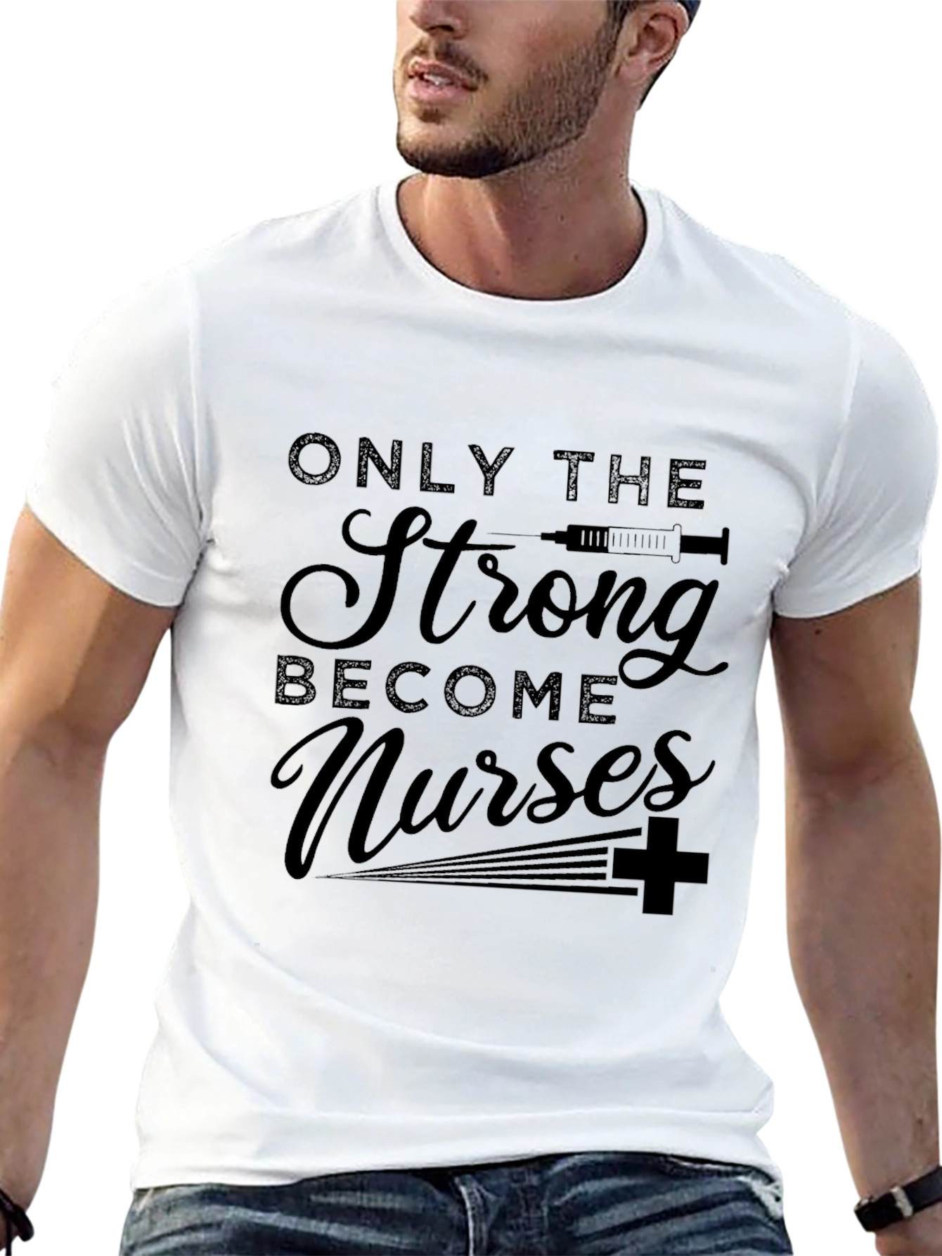 Strong Nurses Graphic Tee - Unisex Black T-Shirt